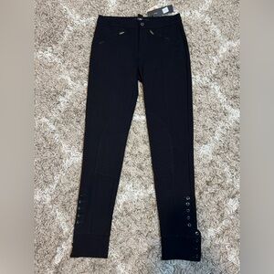 NWT Marc By Marc Jacobs Equestrian Style Black Ponte Skinny Pants size 8